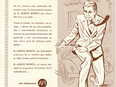 Image of a radio soap opera advertisement from the Louis J. Boeri and Minín Bujones Boeri Collection of Cuban-American Radionovelas, 1963-1970