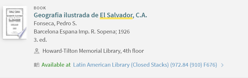 Latin American Library (Closed Stacks)