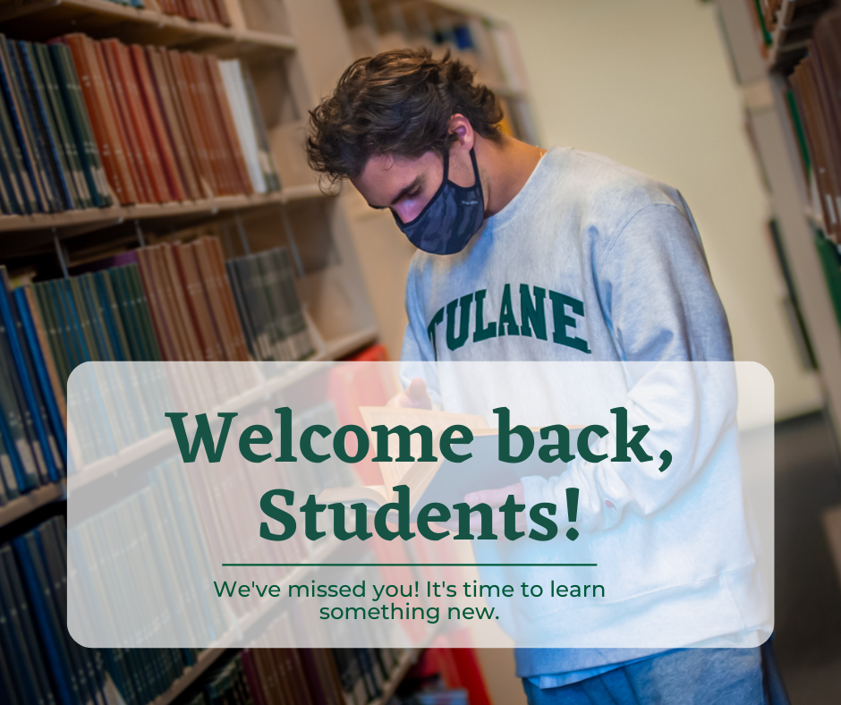 Welcome back students