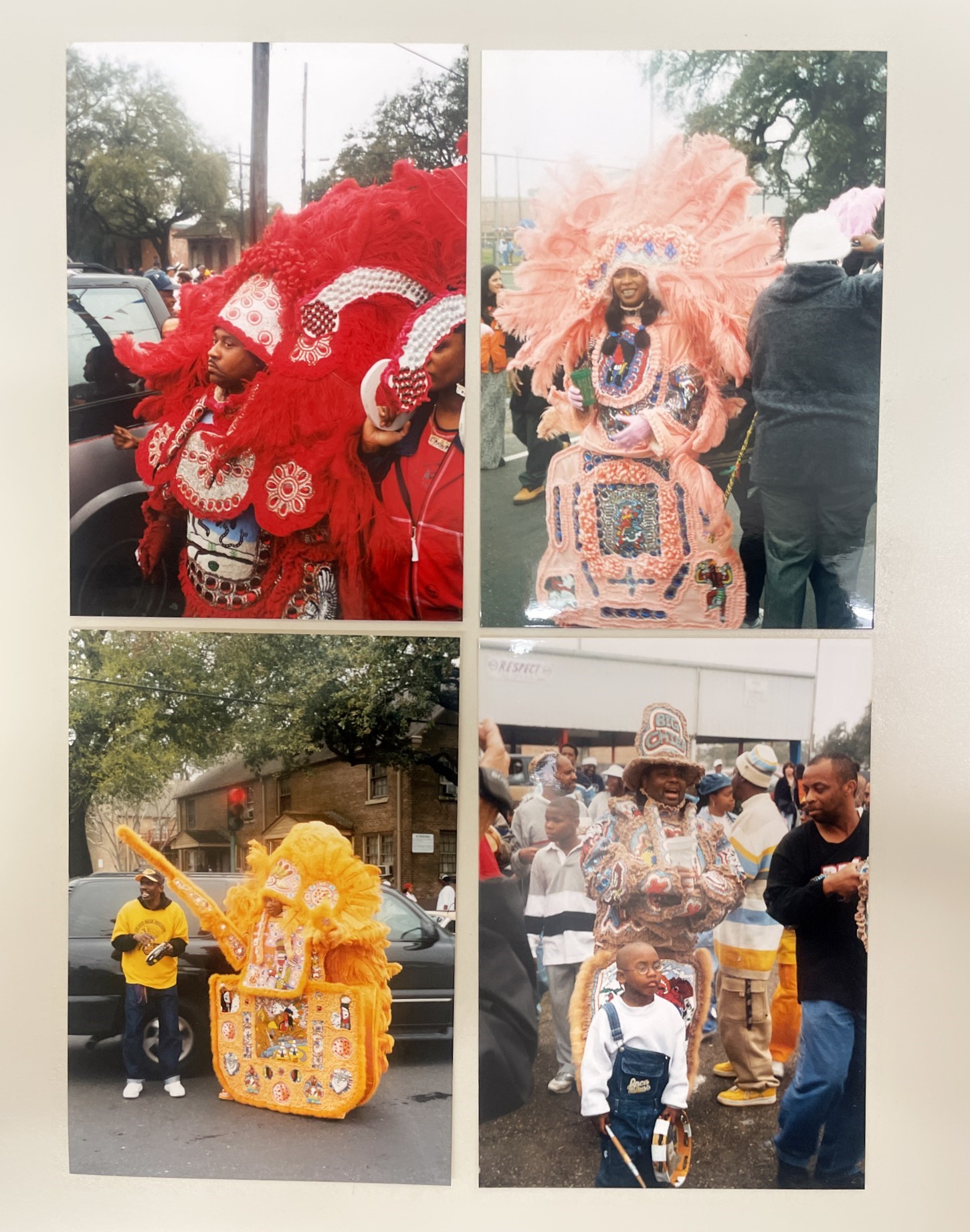 Circa 2003-2004 at LaSalle Street at Washington Avenue, New Orleans, Yuki Ito photographs of Mardi Gras Indians, Tulane University Special Collections