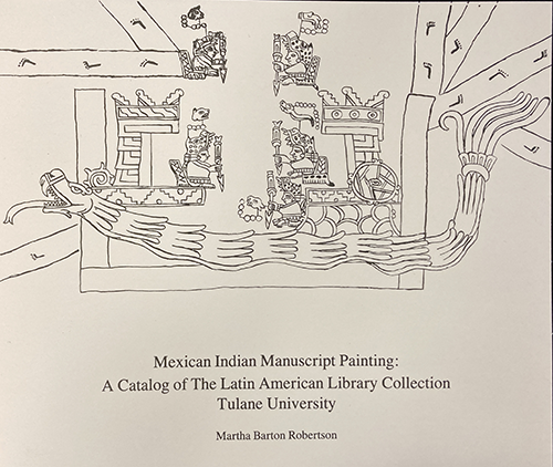 LAL exhibit brochure from the Annual Meeting of the International Congress of Americanists that met at Tulane University, 1991.