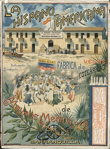 Advertising poster, Fabrica de Velas. From Colombia Printed Ephemera Collection, Ephemera Collections.