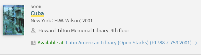 Latin American Library (Open Stacks)