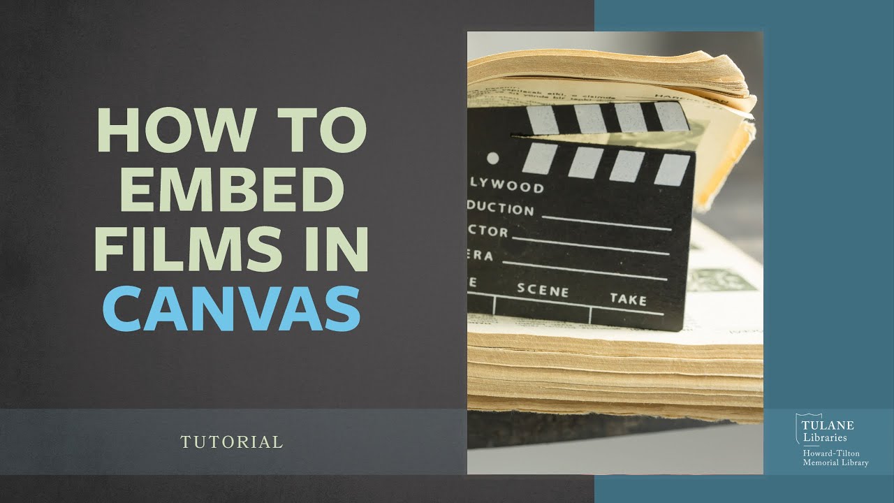 "Video entitled How to Embed Films in Canvas"