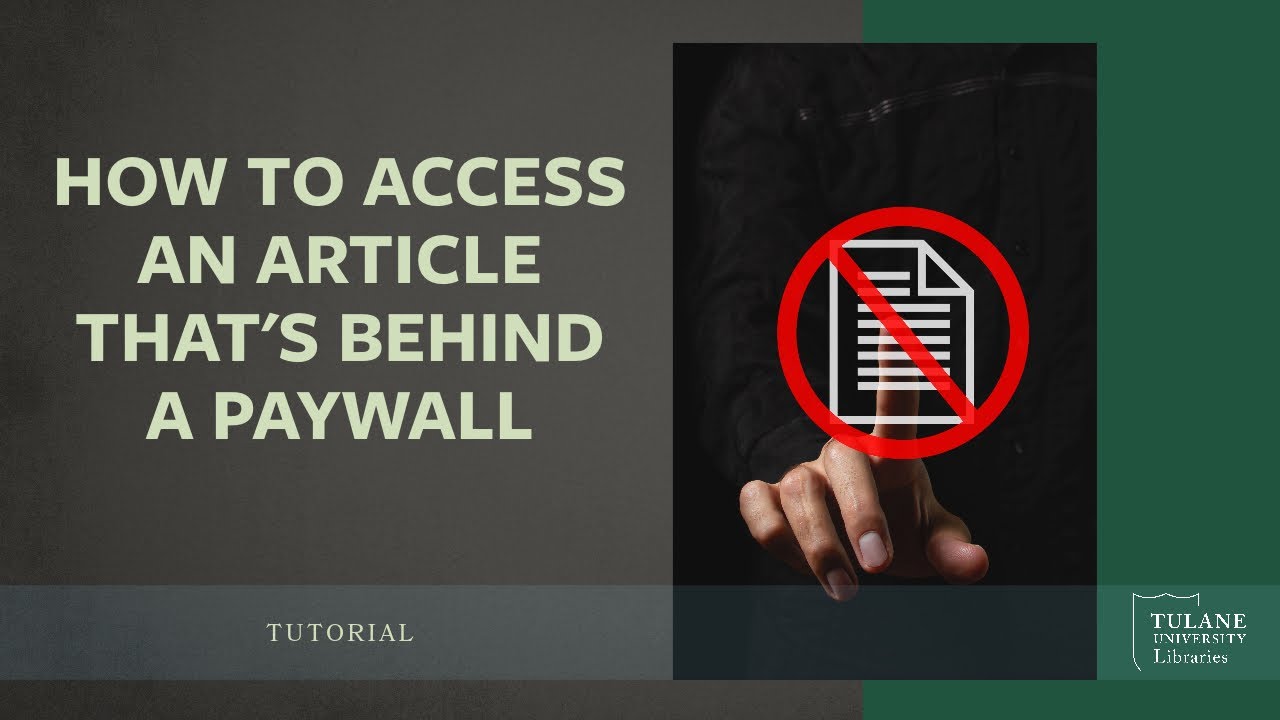 "Video entitled How to Access a Source That's Behind a Paywall"