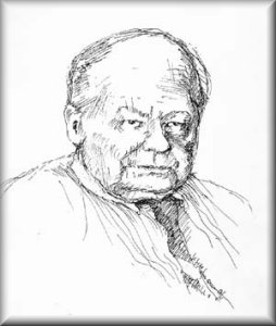 sketch portrait of Frank Douglas Quigley
