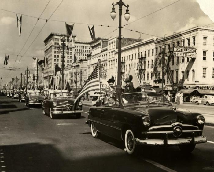 League of Women Voters Parade; undated; League of Women Voters of New Orleans records, Collection 556