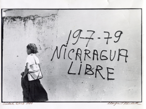 Image: Margaret Randall (1936-). 19-7-79 Nicaragua Libre. Ciudad Darío, Nicaragua, 1980. Nicaraguan Sandinista Archive Collection, The Latin American Library.