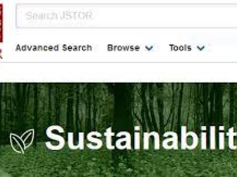 JSTOR Sustainability