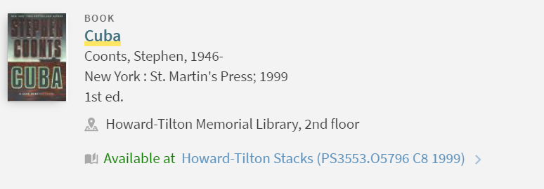 Howard-Tilton Stacks