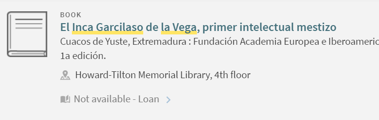 Not available - Loan