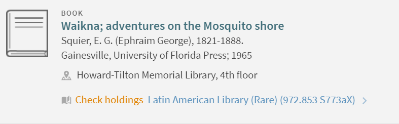 Latin American Library (Rare Books) / (Rare Oversize) / (Rare Miniature) / (Rare Pamphlets) / (Rare Newspapers) / (Rare)